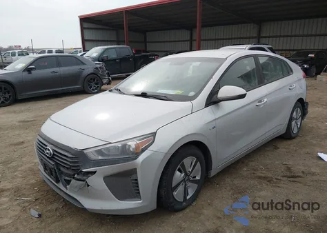 2019 Hyundai Ioniq Hybrid Blue from USA, damaged, VIN KMHC65LC6KU106930